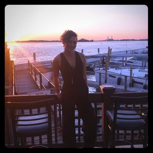 Dressy black jumpsuit, Express